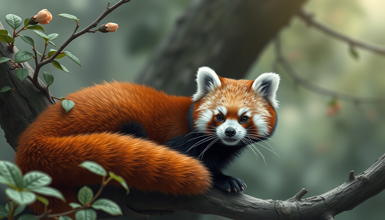Main art studio: 一个Q版小熊猫(red panda)