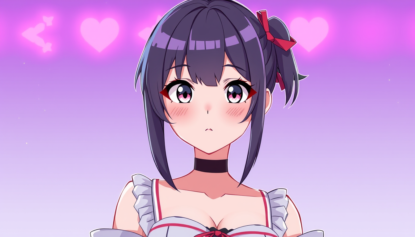 VTuber Avatar idea created from the prompt: vtuber avatar, anime style bust, expressive eyes, streaming overlay ready, キスシーン 男と女 , clean vtuber character art