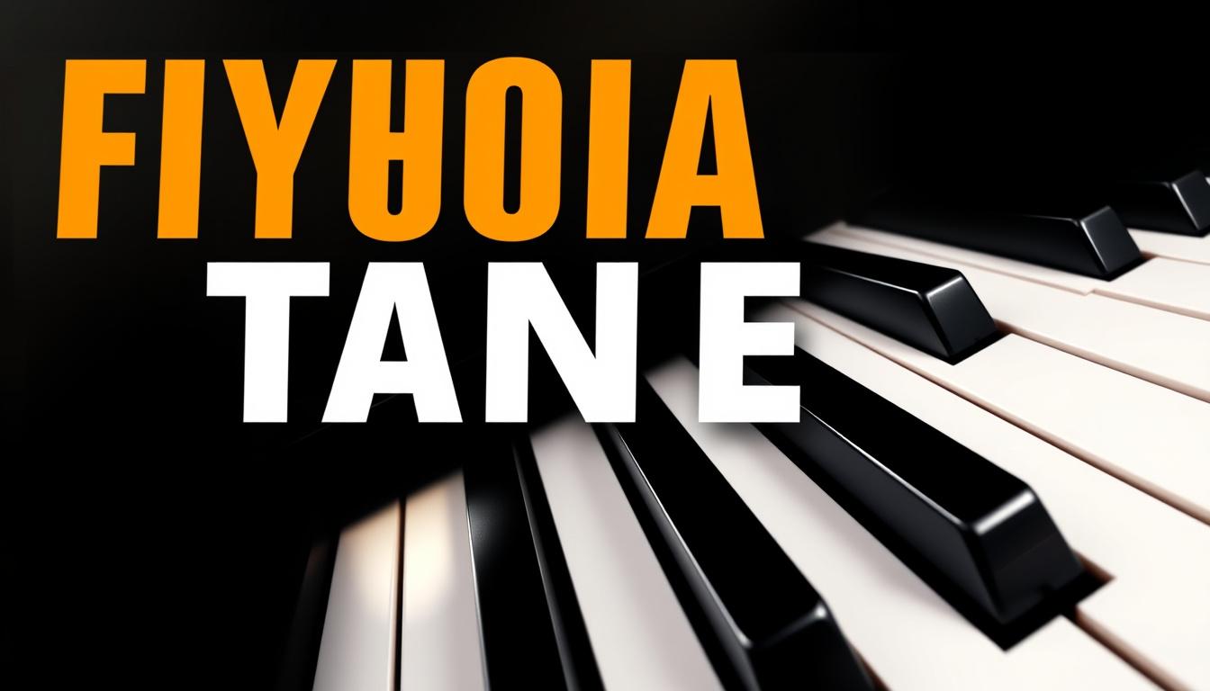 YouTube Banners idea: youtube channel banner, wide 16:9 composition, bold branding graphics, piano keys tutorial cover , channel-art ready banner