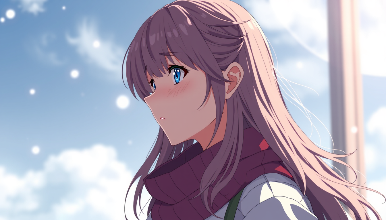 Main art studio: ragazza anime 3d, 15 anni da vicino, alta qualità, capelli colore pesca