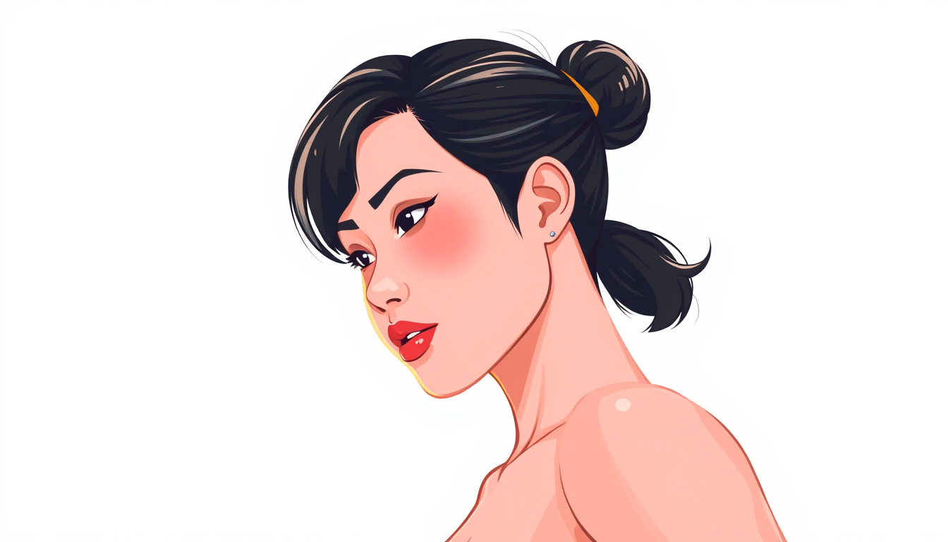 Pfp idea: profile picture, head crop, stylized aesthetic, clean background, As chun li desnuda cuerpo completo , PFP-ready illustration, square format