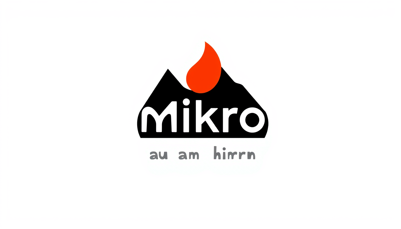 Logo idea created from the prompt: logo design, clean minimal mark, bold simple shapes, balanced composition, Erstelle ein Logo für einen Podcast der heißt Mikro an Hirn aus ,