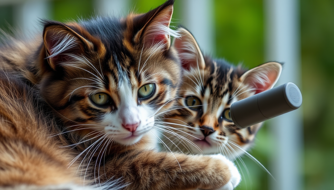 Main art studio: maxwel diemeem katze am durchdrehen mit megafon und schreit euiia kartoon stiil