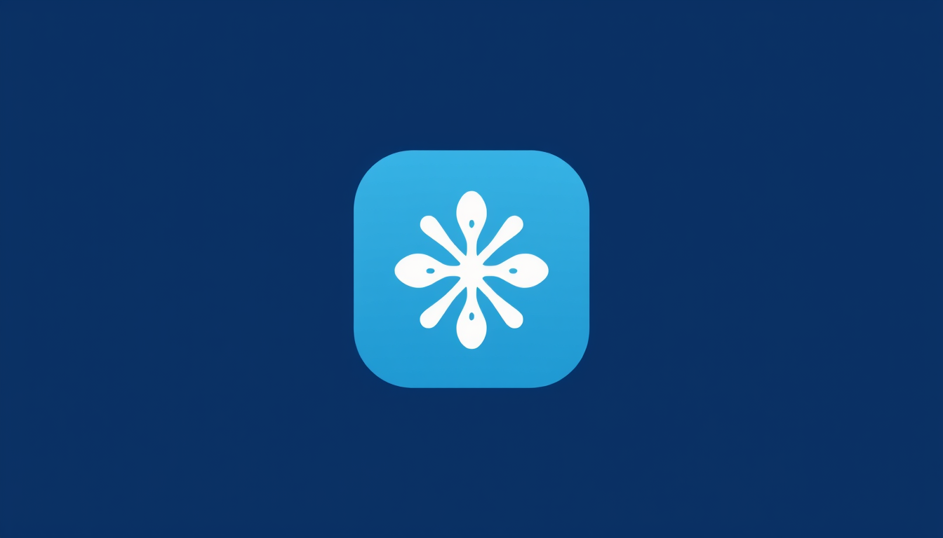 Icon idea created from the prompt: app icon, clean minimal symbol, bold simple shape, flat design, icon für kühlen , crisp icon on solid background