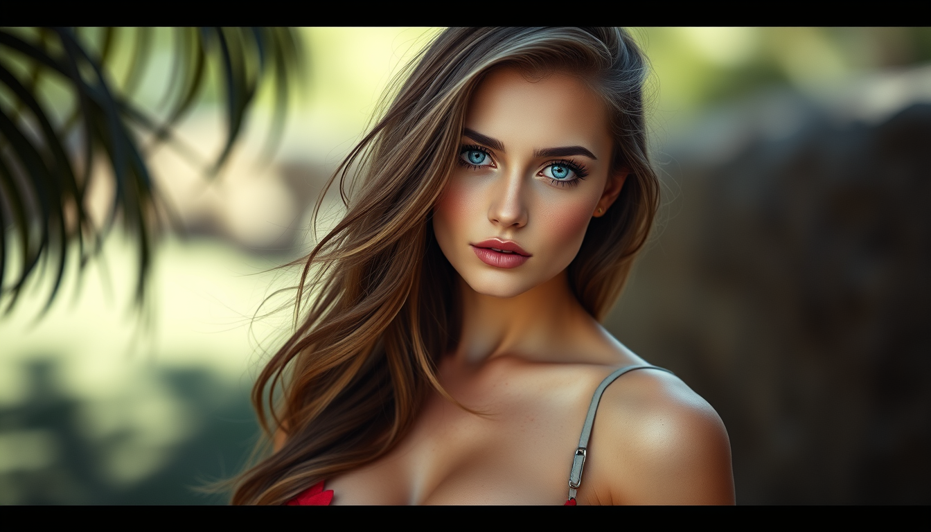 AI Art prompt example created from the prompt: create a sexy girl.this girl is very pretty and the best body and the blue eyes