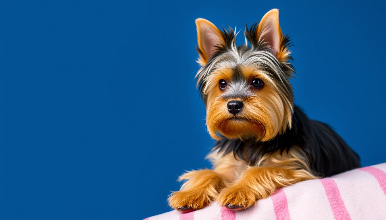 Main art studio: Yorkshire terrier