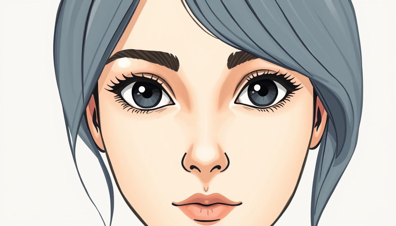 Main art studio: smooth and clear face without detail. Smooth and clean hair. Medium big expressive eyes, not shiny eyes. Not a shiny style but expressive. A nose look