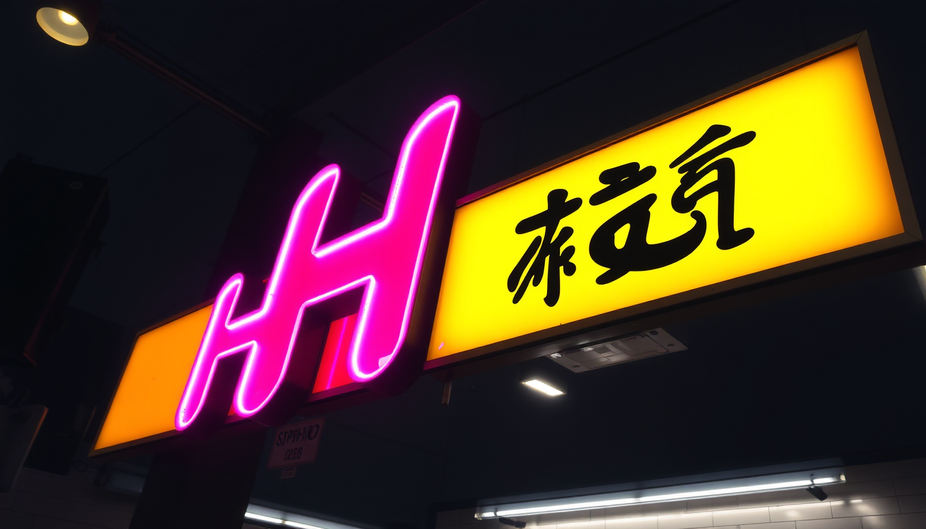 Main art studio: hi sign