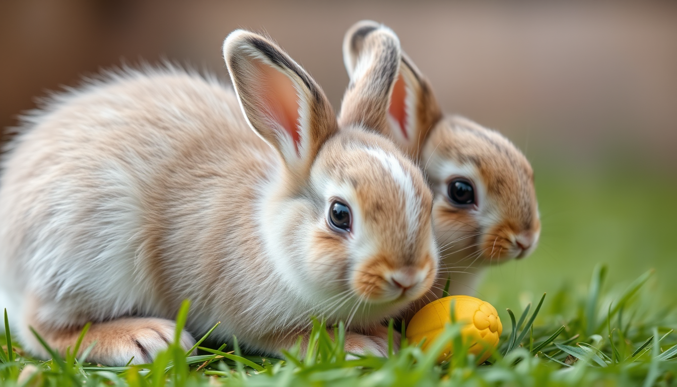 AI Art prompt example created from the prompt: bunny with baby bunnies cute make it not re cuter