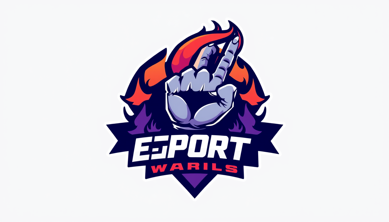 Main art studio: ic h möchte ein e sport team logo. mit CHG für crazy hand gaming. es soll lila sein mit einer mosterhand