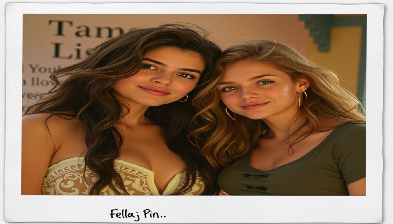 Main art studio: Modifica questa immagine spostando il neo della ragazza di sinistra sopra alle labbra e fai le ragazze di grandezza uguale