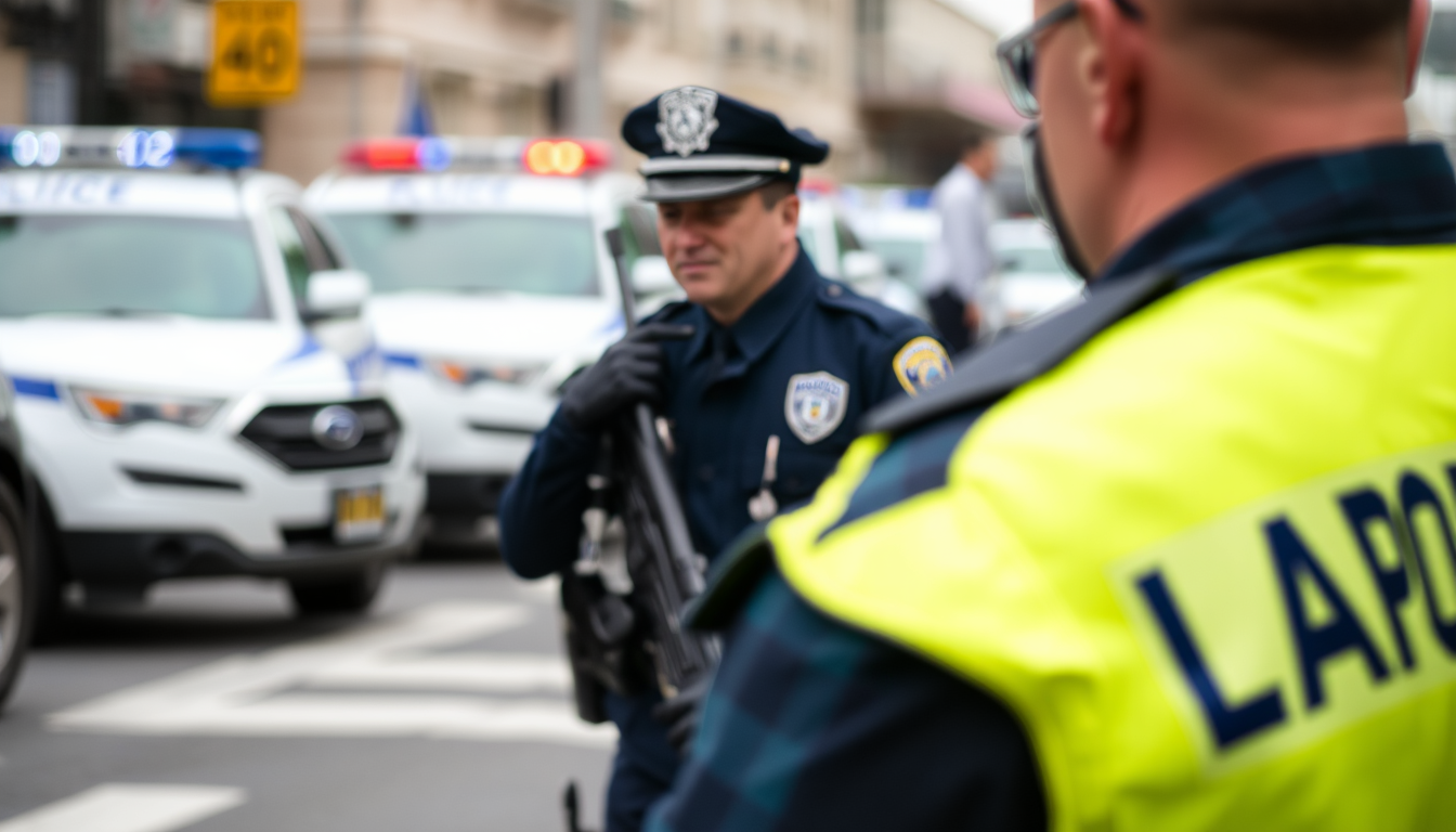 Main art studio: LAPD sergeant polizei marke