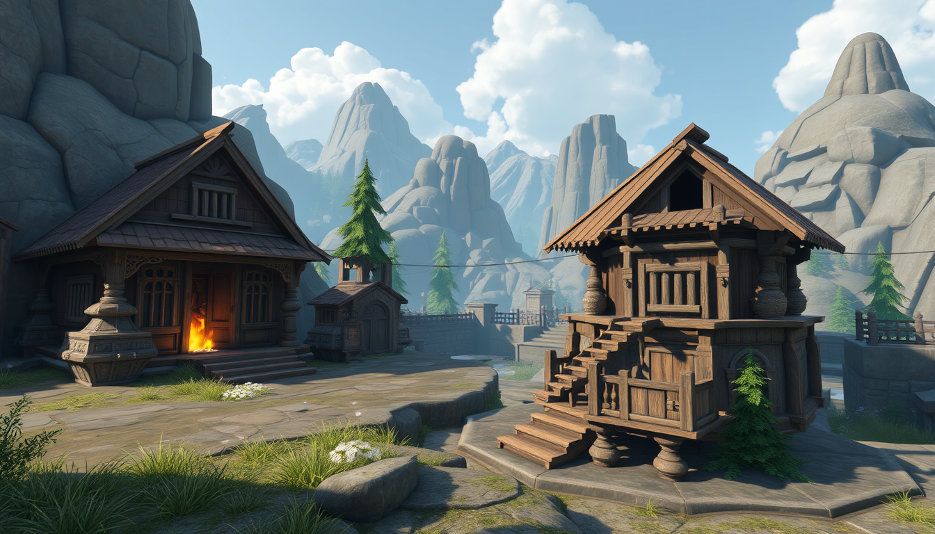 Main art studio: video game assets