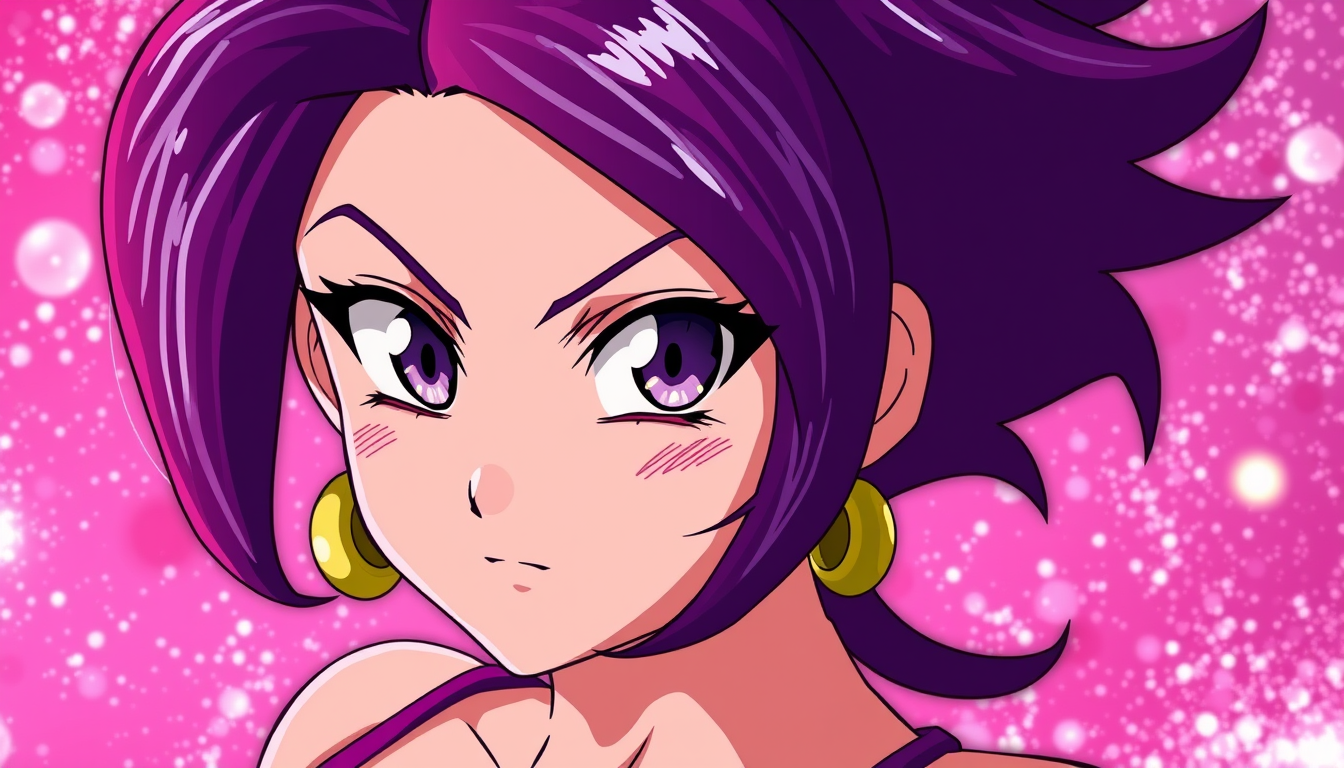 Anime idea: anime style, vibrant colors, expressive eyes, Kefla de DBS super sexy , detailed anime illustration