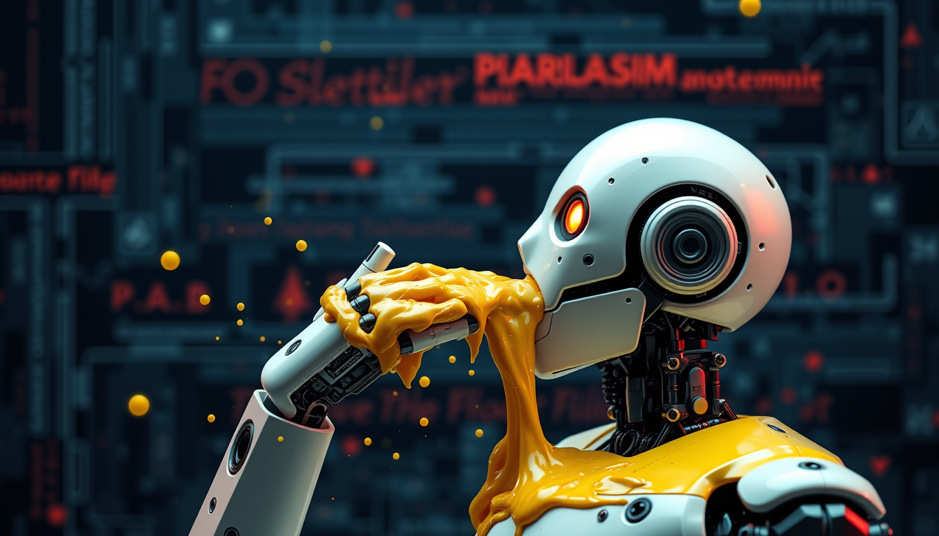 Main art studio: AI slop being vomited up by an AI bot