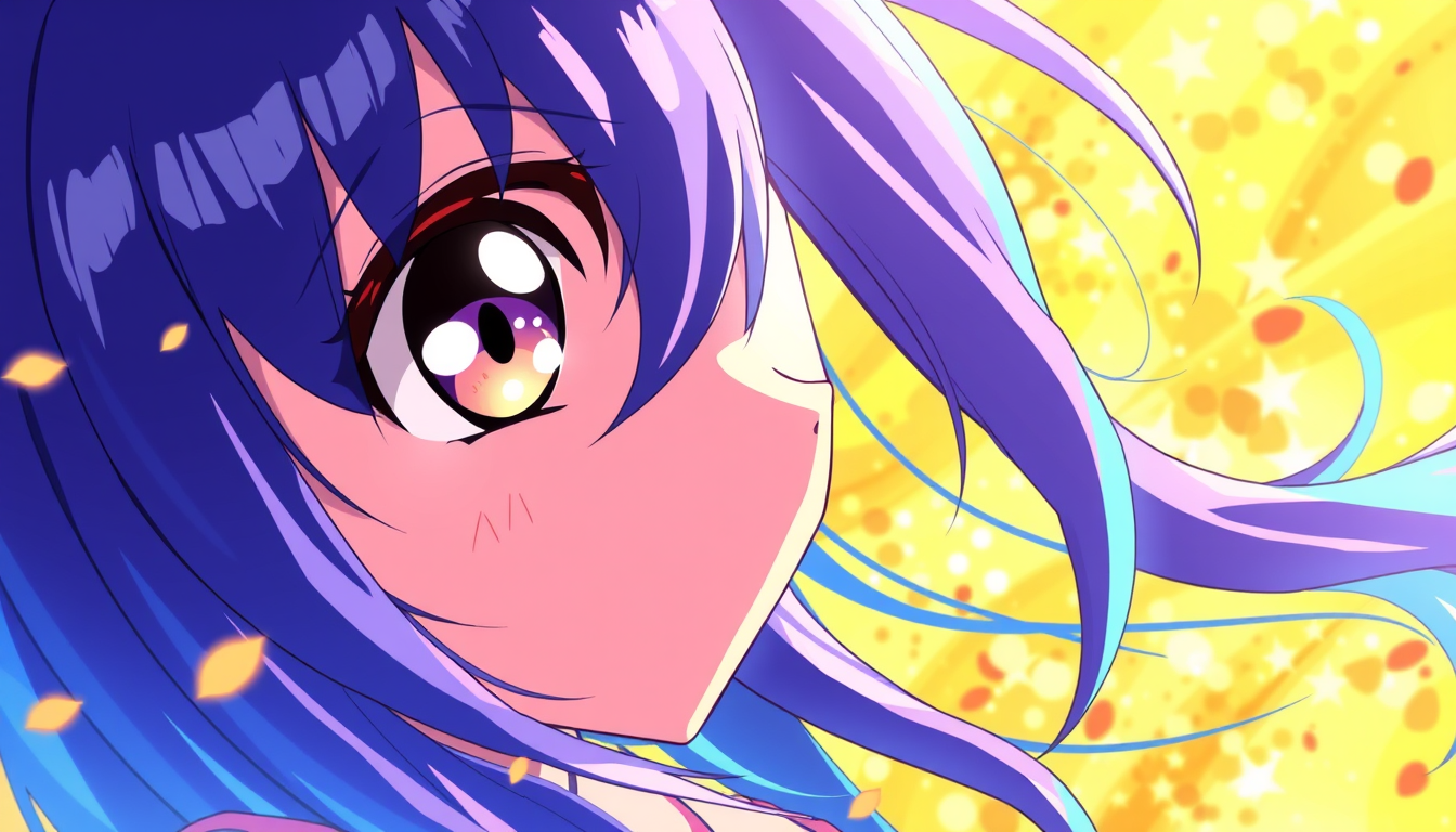 Anime idea: anime style, vibrant colors, expressive eyes, صوره ڨايبر وجيمني ضد بعض في ساحه انمي ويتحركان بسرعه غوغو دراجون بول , detailed anime illustration