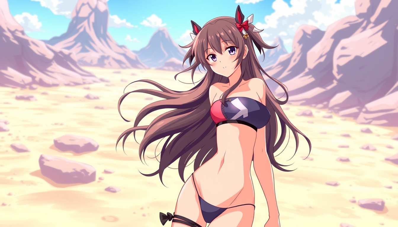 Main art studio: Chica de anime desnuda