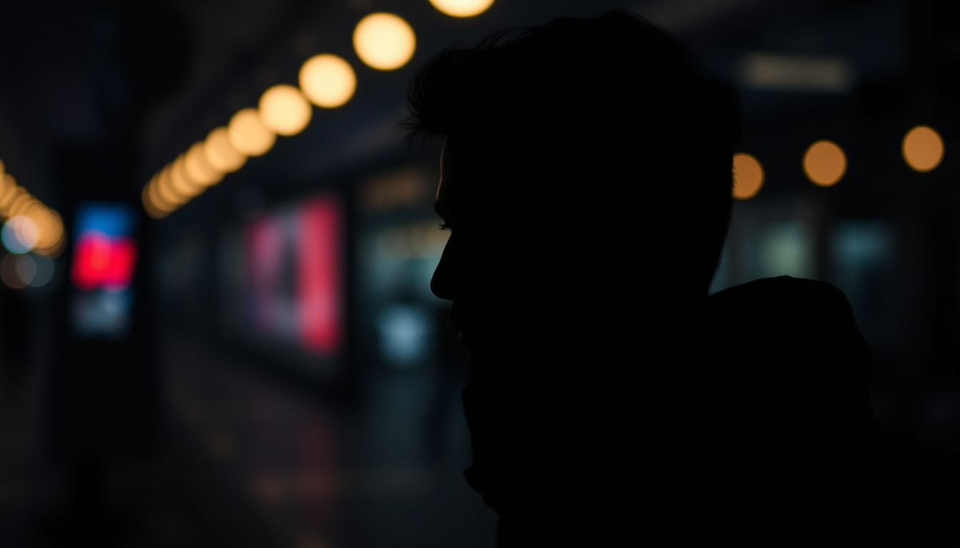 AI Art prompt example created from the prompt: I want profile image with red letter suspend and blur background