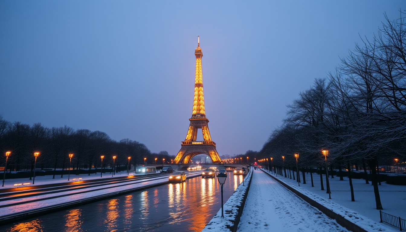 AI Art prompt example created from the prompt: paris in the winter