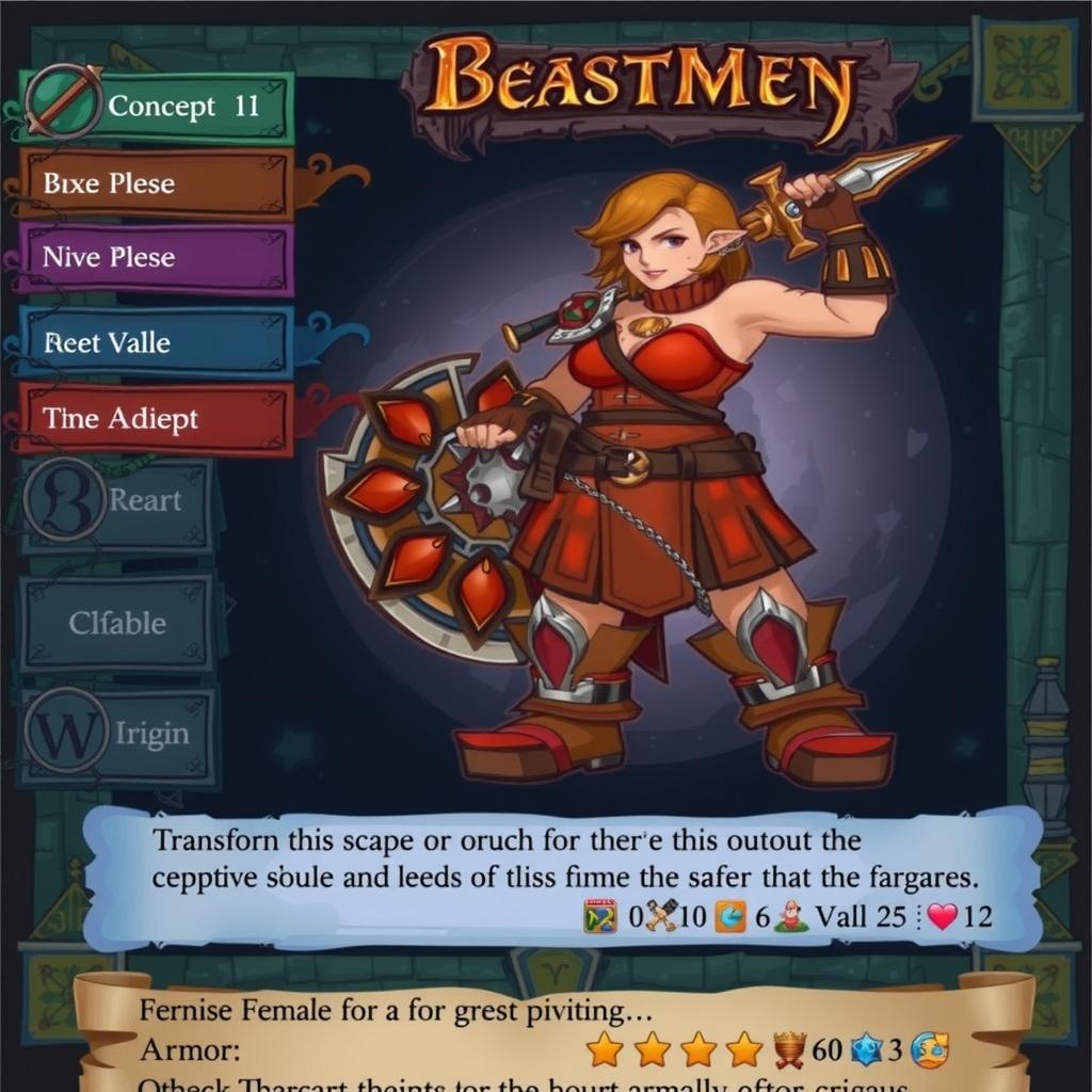 Characters idea: original character design, detailed outfit and accessories, expressive personality, Transform this fantasy female character into a male, keep the same