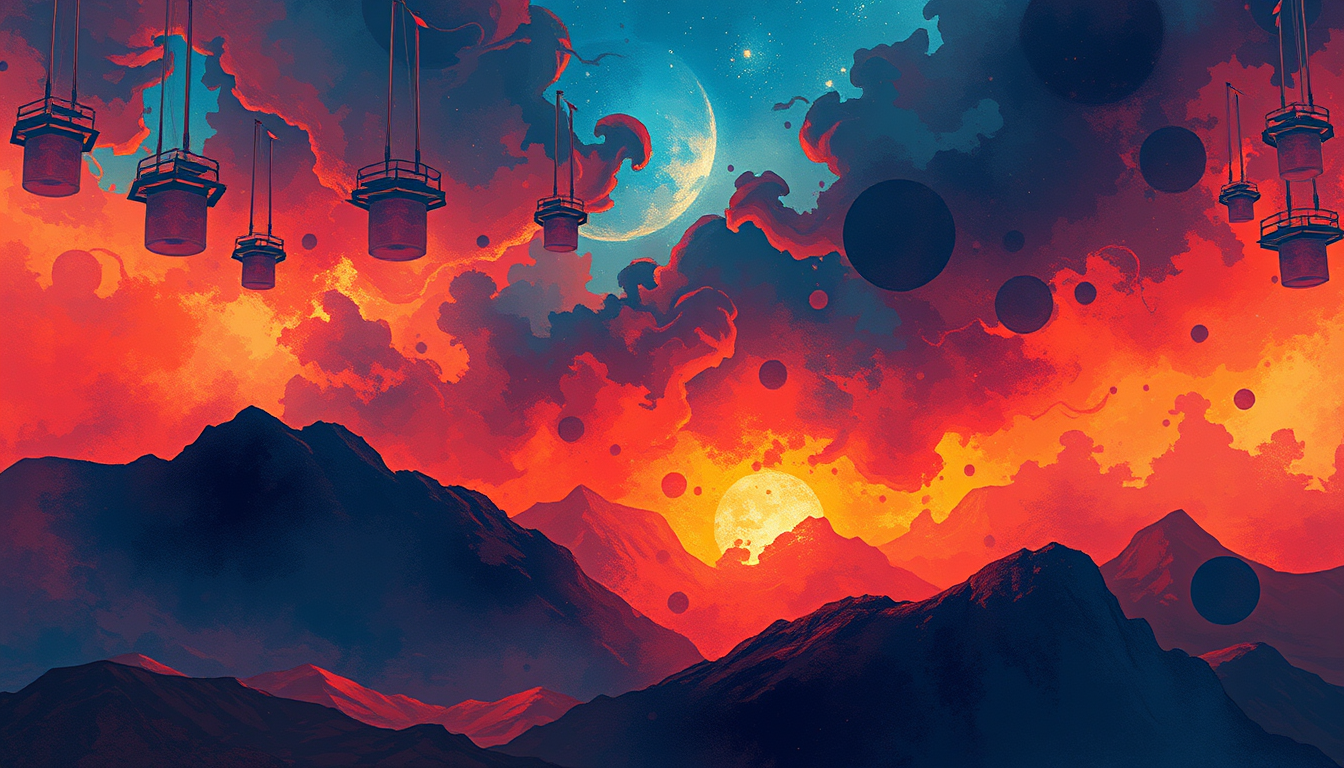 Wallpaper idea created from the prompt: wallpaper artwork, wide atmospheric scene or bold pattern, high detail, arac , desktop or phone wallpaper