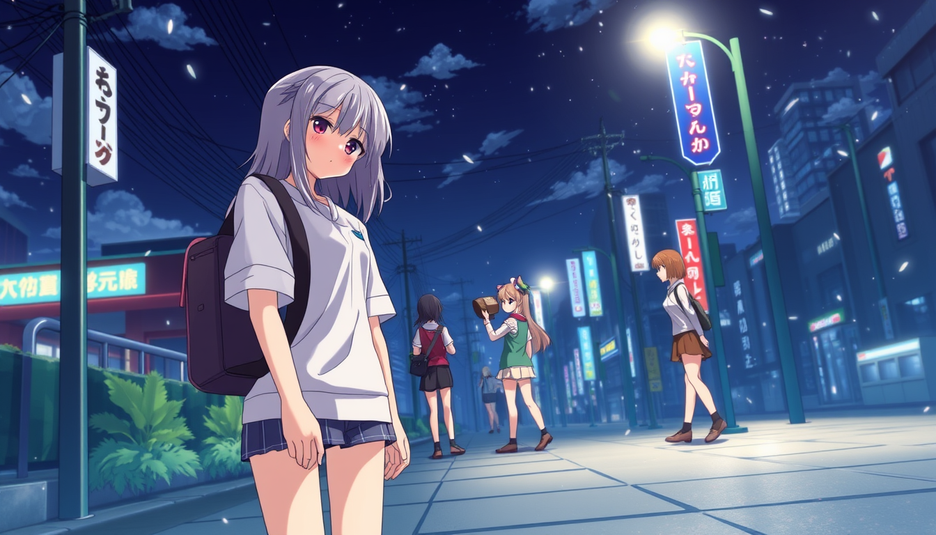 Main art studio: cuffed mode anime mitsuri