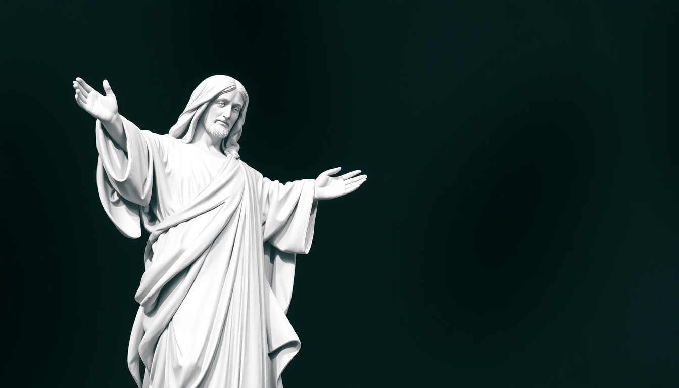 Main art studio: ODRIČEM SE NACIZMA, FAŠIZMA I SVIH TOTALITARNIH REŽIMA KOJI SU DONOSILI MRŽNJU, PATNJU I UNIŠTAVALI LJUDSKE ŽIVOTE. U IME ISUSA KRISTA, IZ LJUBAVI PRE