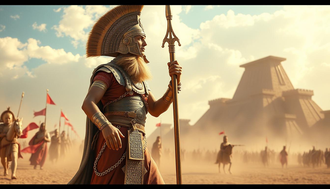 Main art studio: akkadian king from mesopotamia going to war