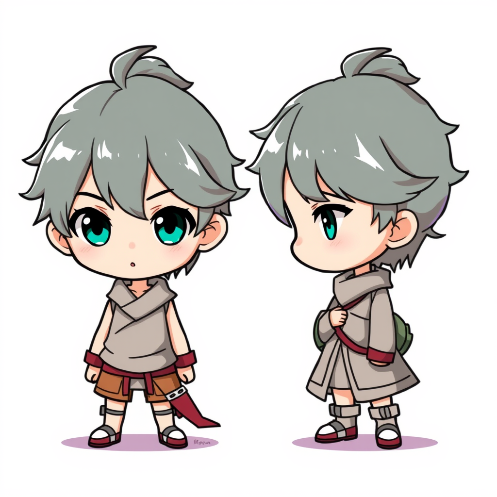 Main art studio: chibi character template