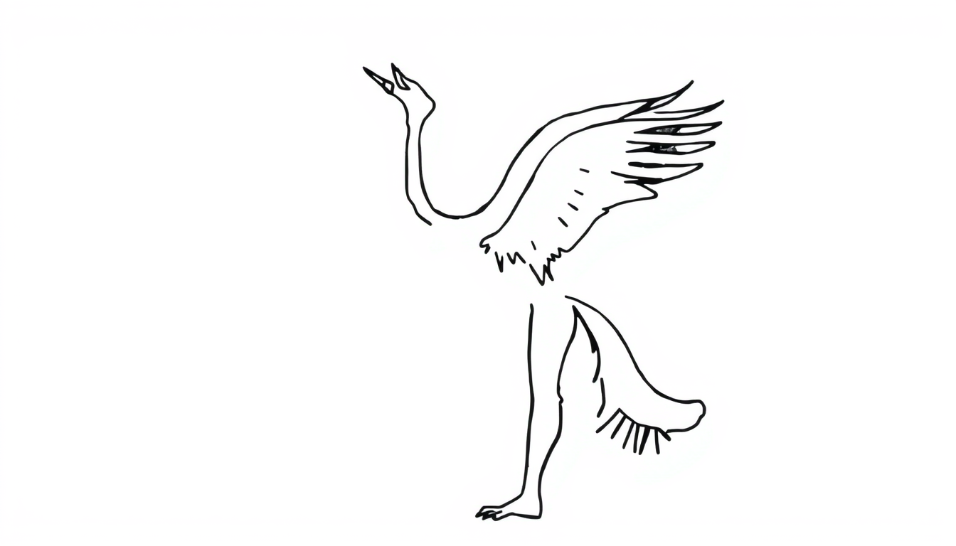 Line Art idea created from the prompt: clean line art, black ink outline, minimal shading, strong silhouette, white background, PRECISO UNA IMAGEN LINEAL COMO HECHA CON VIROME NEG