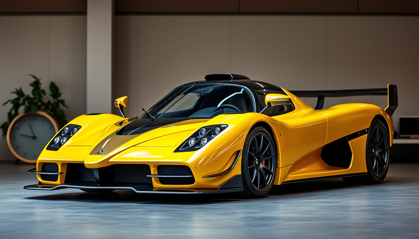 Main art studio: Koeningsegg hypercar mixed with ferarri f40