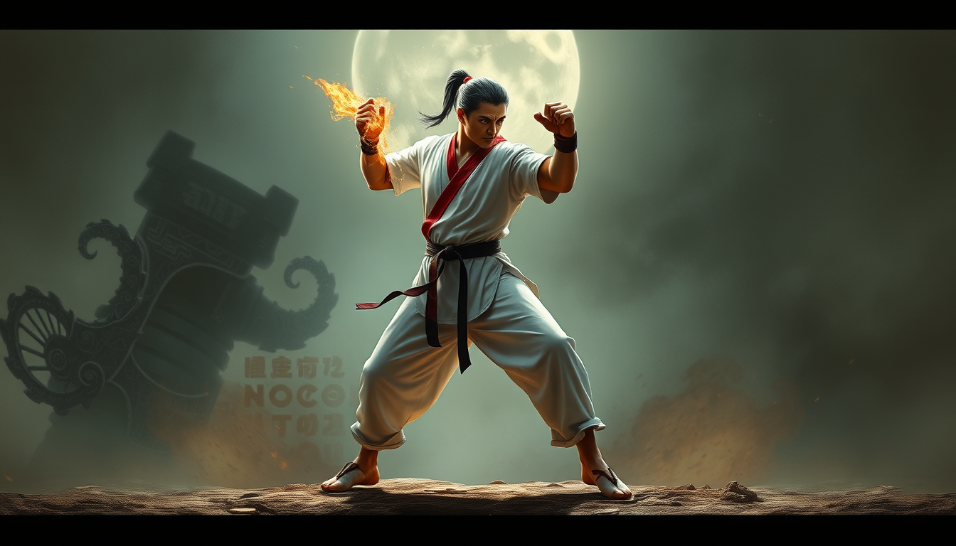 Main art studio: Complete martial arts attributes ke novel ki ch 1 ki images bana do