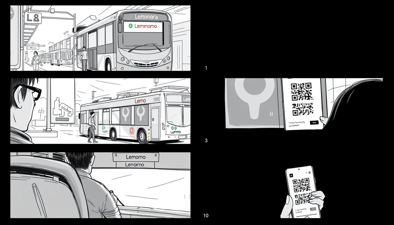 Storyboard idea created from the prompt: storyboard panels, cinematic shot sequence, clear camera angles, grayscale sketch layout, readable scene flow, Durasi: 1 menit 30 detik Stor