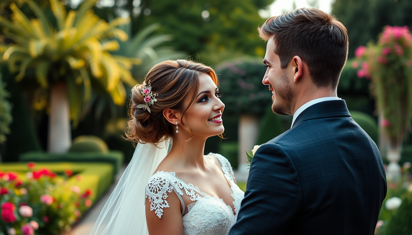 YouTube Banner idea created from the prompt: youtube channel banner, wide 16:9 composition, bold branding graphics, I want you to create a youtube channel banner, showing a bride and gr