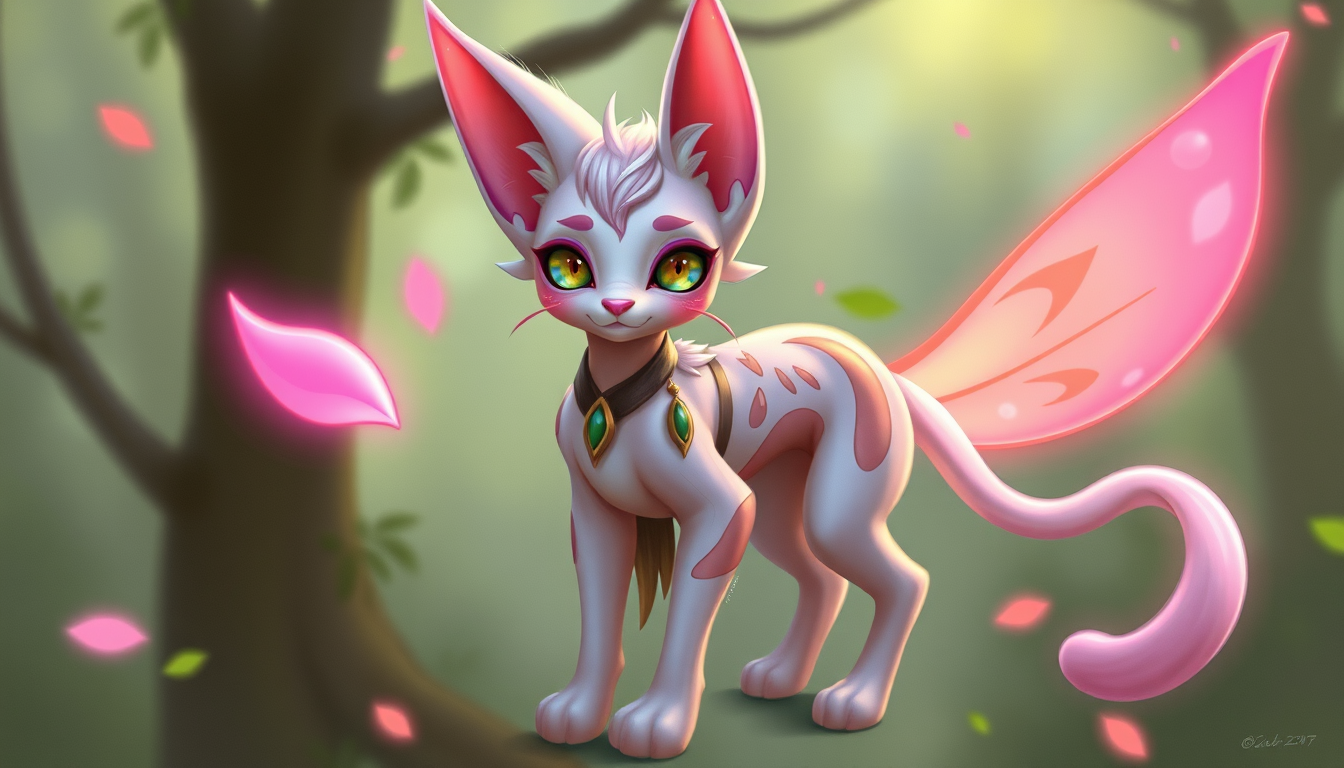 AI Art prompt example created from the prompt: Espeon femboy anthropomorphic humanoid