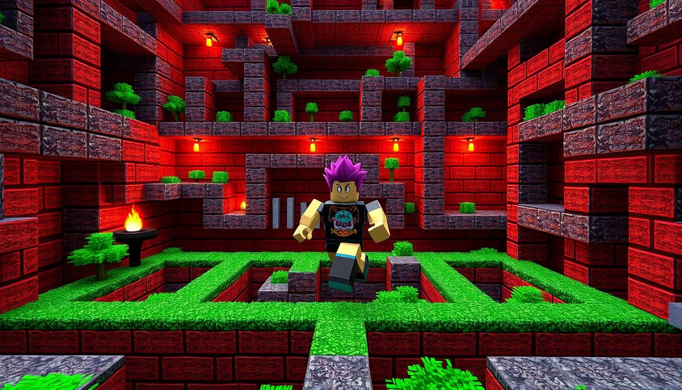 Main art studio: MAKE A ROBLOX PLAYER RUNNING THRU A MAZE ESCAPE TUNG TUNG SAHUR {DONT PUT THAT ON SCREEN} MAKE SURE IT HAS A TYCOON CARTOON 3D STYLE LIKE THE GAME ESC