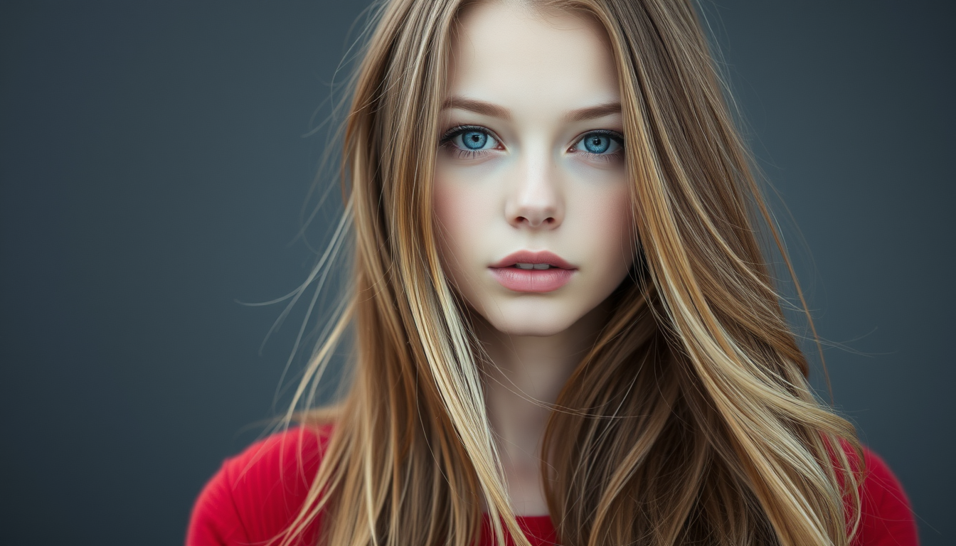 AI Art prompt example created from the prompt: a pretty girl with long hair with white color skin
