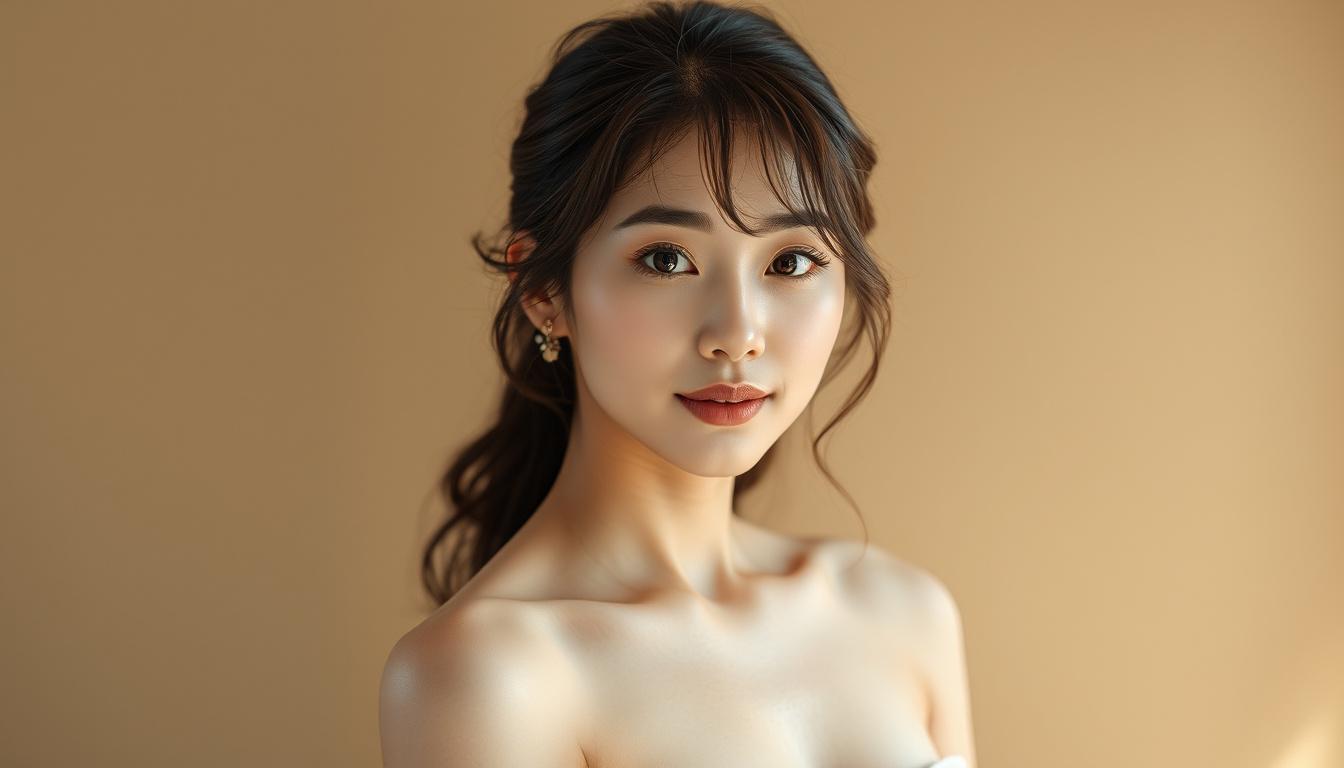 Main art studio: Korean lady topless