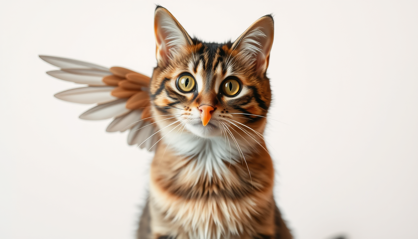 Main art studio: can you make a cat with bird wings and a beak