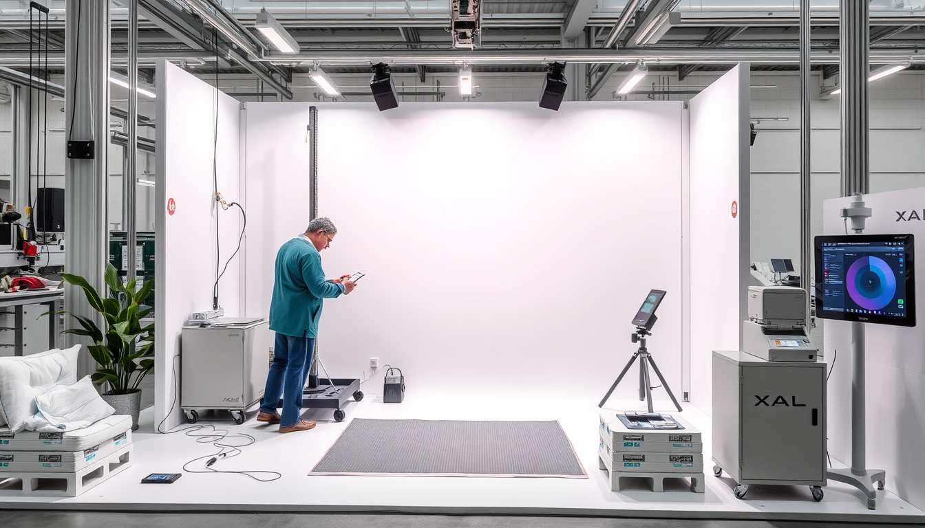 Main art studio: Mache einen sehr modernen und Photo realistischen Messestand für XAL Unternehmen Licht Hersteller