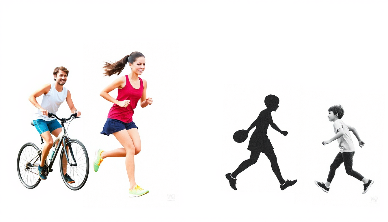 Main art studio: Es sollen Bilder von jemanden der reitet, joggt (für sportlich),ein gemaltes Bild (für Kreativität) und jemanden der ein Kerze gießt, armbänder macht