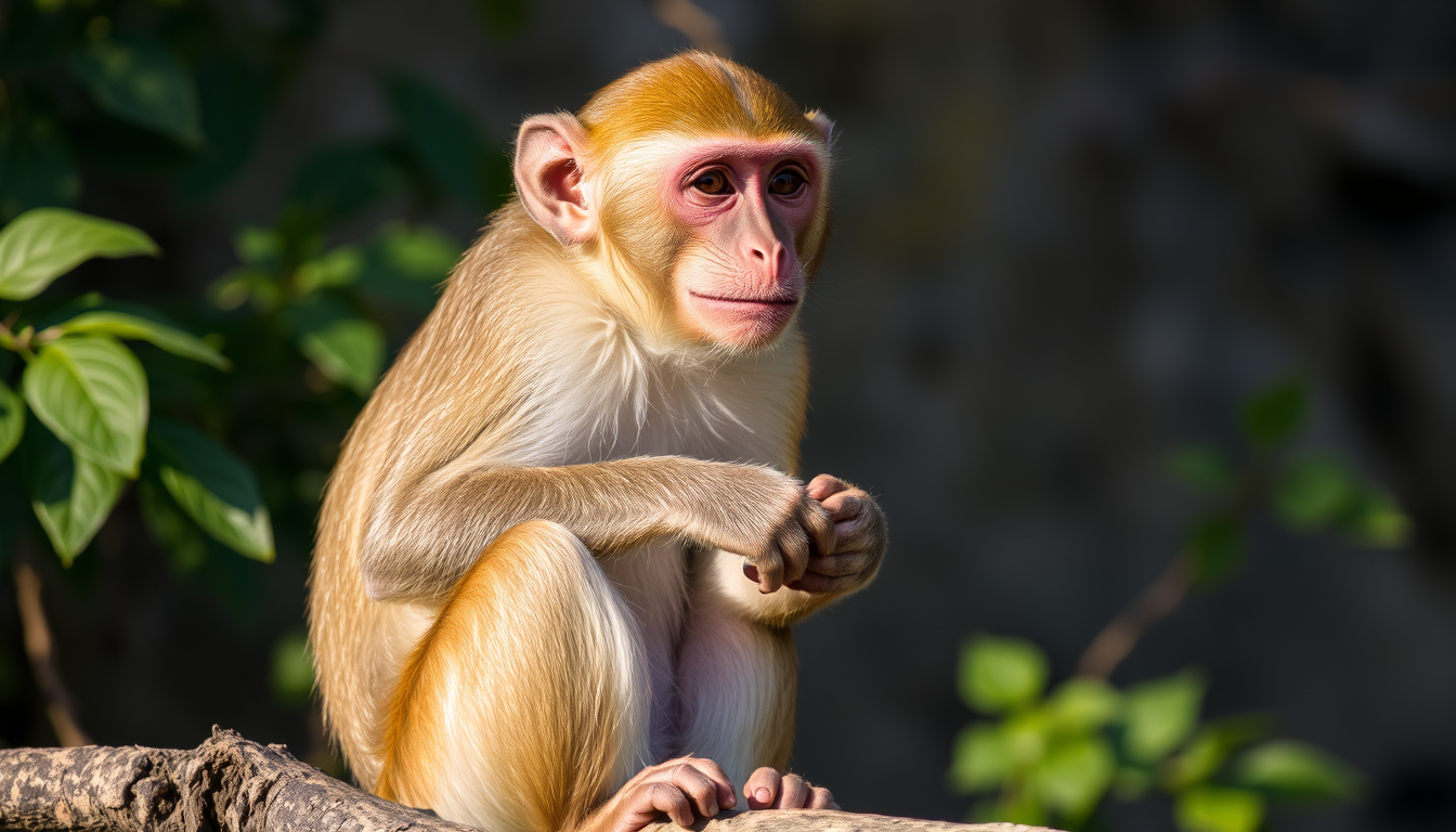 Main art studio: A monkey