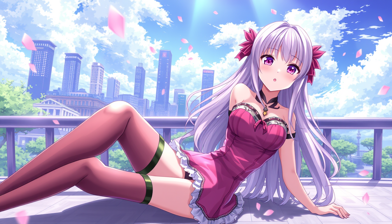 Main art studio: A sexy anime girl