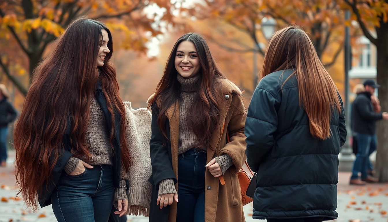 Main art studio: Realistic candid autumn/winter photo based on my reference image. Keep my face recognizable, youthful and natural. I’m 155cm with extremely long dark