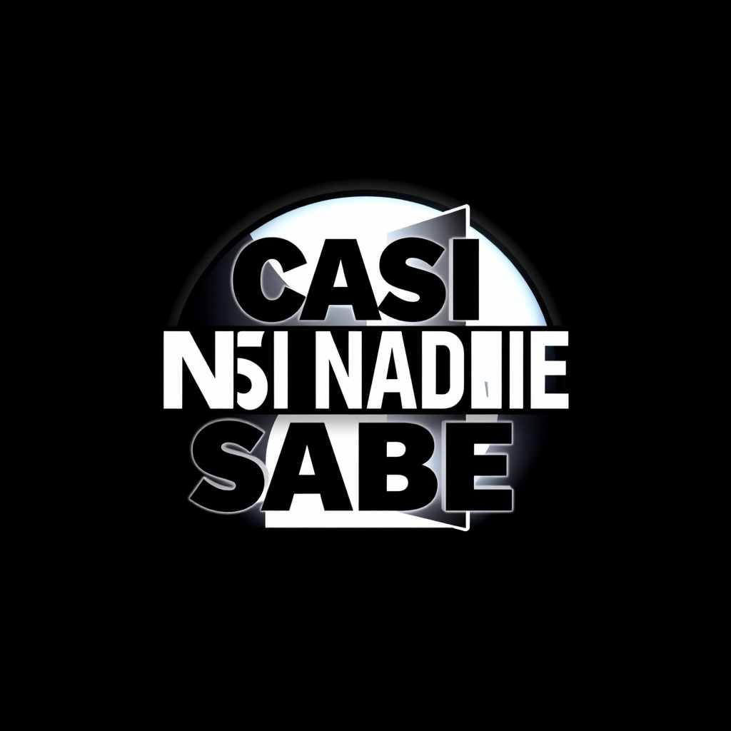 Logo idea created from the prompt: logo design, clean minimal mark, bold simple shapes, balanced composition, Diseña un logo impactante para TikTok con el texto EXACTO “CASI N