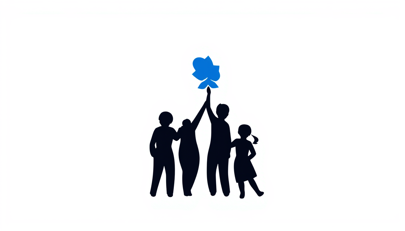 Main art studio: ik wil een logo van mn bedrijf simpel donker blauw Youth Empowerment