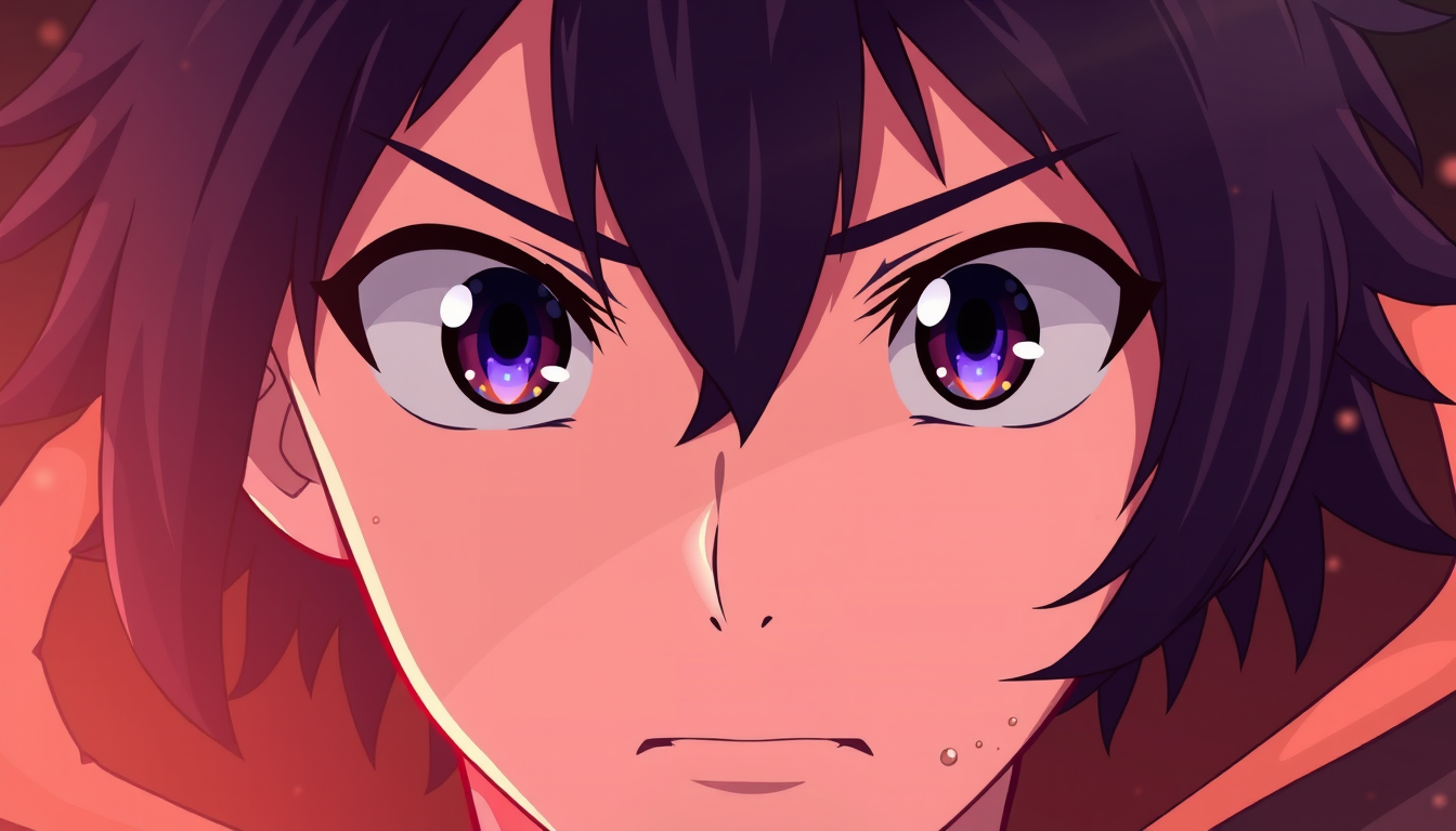 Anime idea: anime style, vibrant colors, expressive eyes, Sombre mystérieux puissant simple , detailed anime illustration