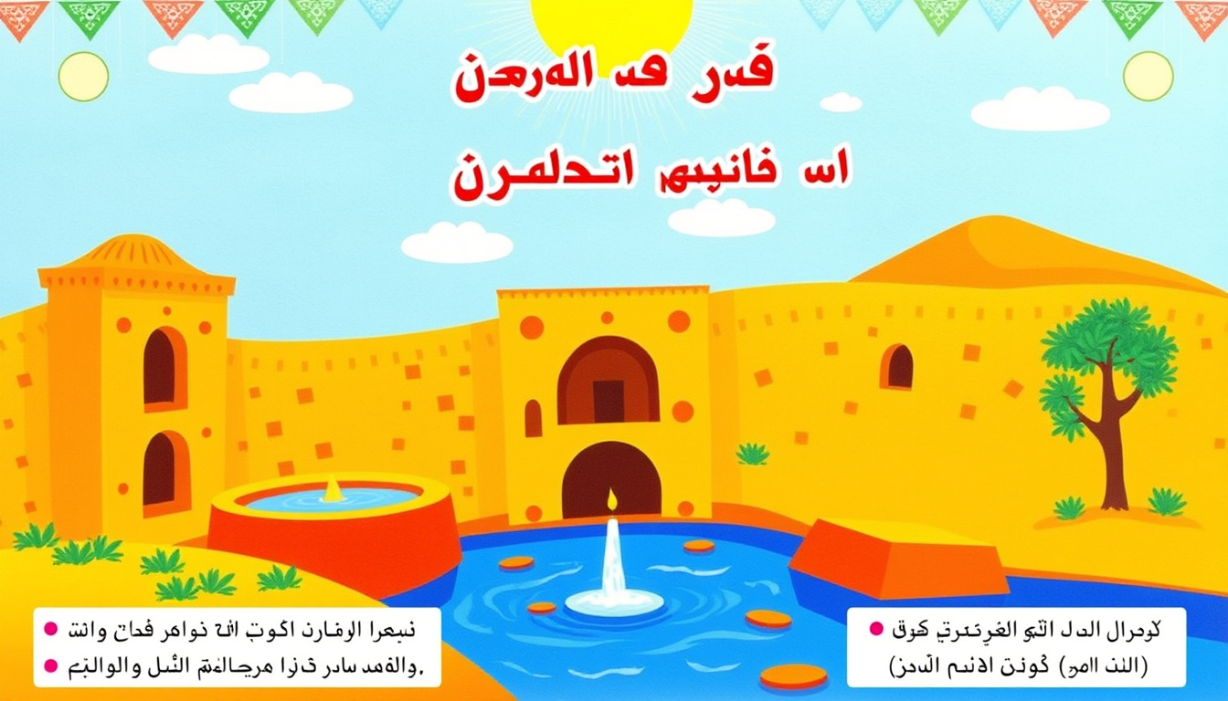 AI Art prompt example created from the prompt: Create the same educational poster about Qanats, but write ALL text in Persian (Farsi), NOT Arabic. Use the Persian title «قنات؛ شاهکار مهند