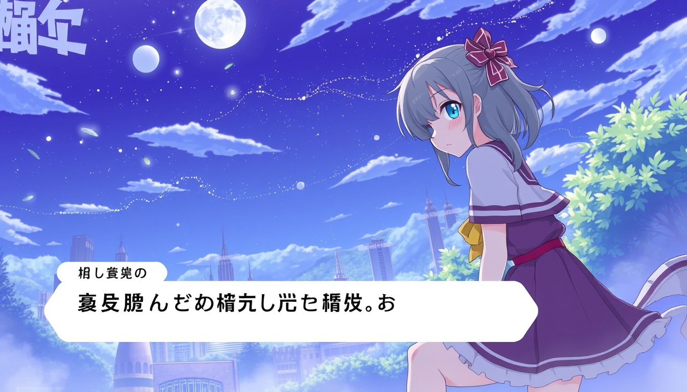 Main art studio: アニメみたいな感じで女の子髪型はショートふんわりで髪色は黒