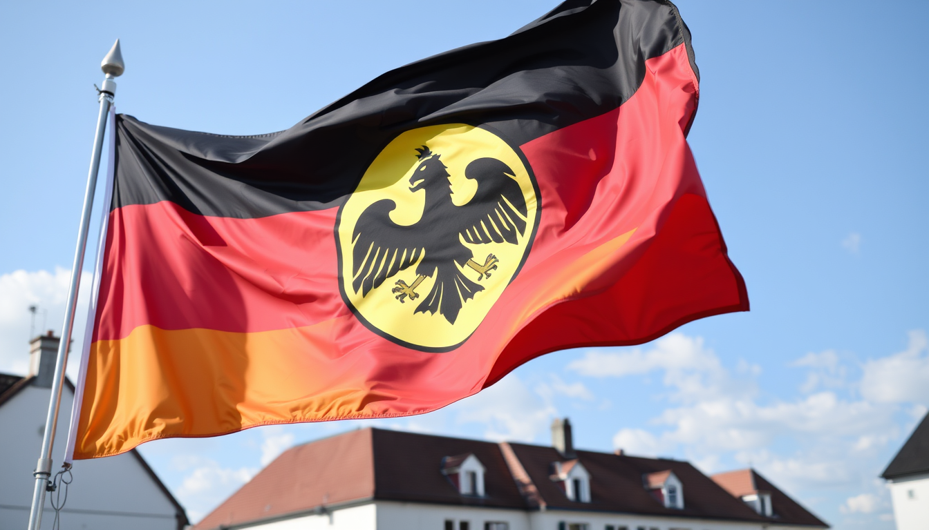 Main art studio: deutschlamd flagge
